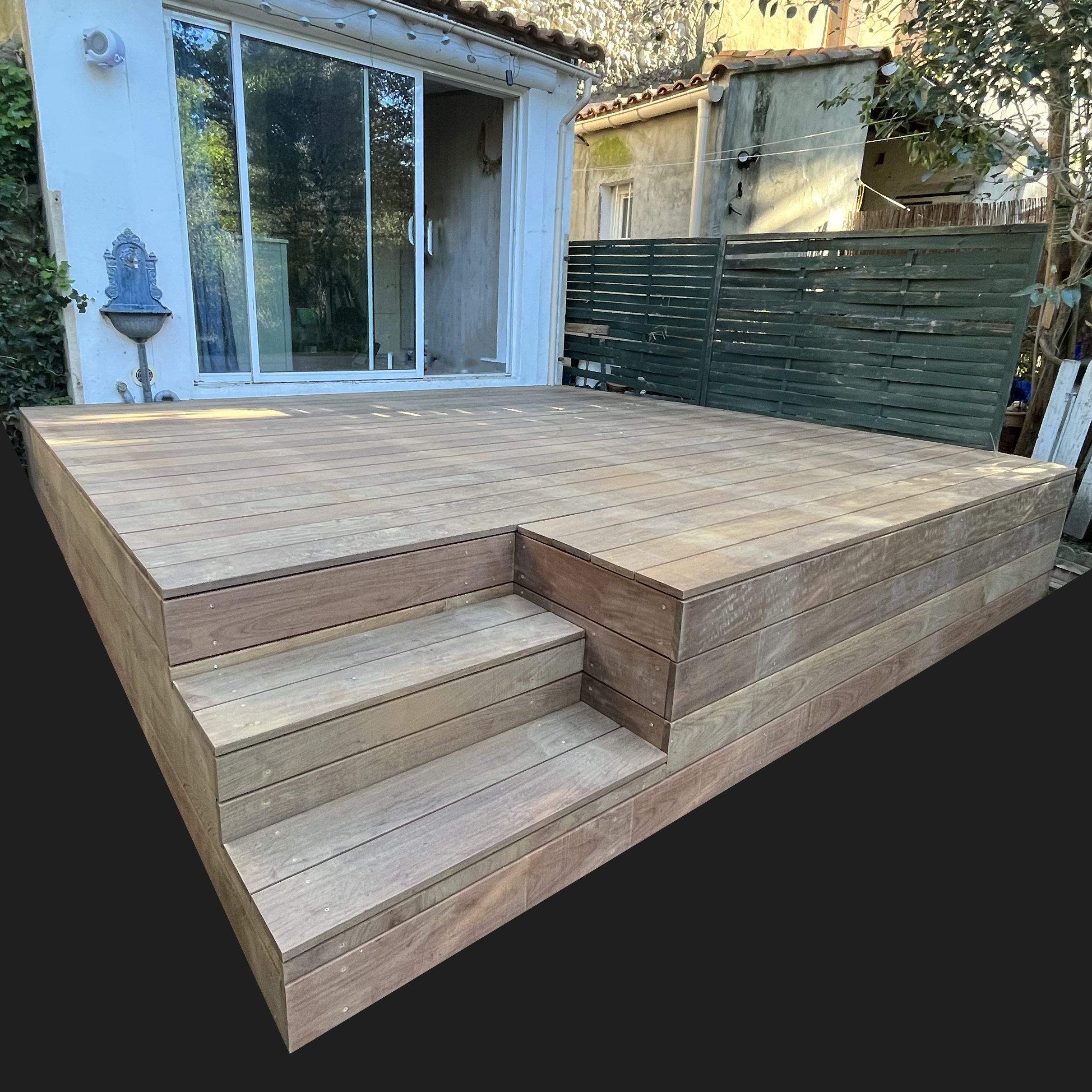 Photo d'une terrasse en ipé